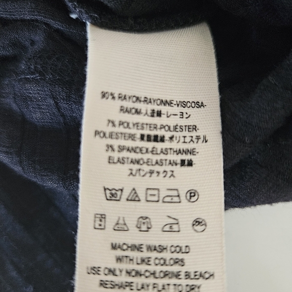 Free People East Coast Black Long Sleeve Wrap Sz Medium - Picture 10 of 10